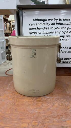 5 IMPERIAL GAL MEDALTA CROCK - MEDICINE HAT
