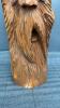 WOOD CARVING OF A FACE OF AN OLD MAN - 2