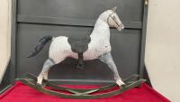 METAL DECOR ROCKING HORSE