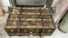 ANTIQUE WOOD TRUNK W/ TRAY - 2