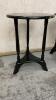 (2) SIDE TABLES/PLANT STANDS THAT MATCH BUT HAVE DIFFERENT COLORED TOPS - 2