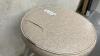 (2) VINYL COVERED STOOLS - METAL FRAMES - 3