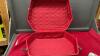 RED RETRO HEXAGO SUITCASE - 3