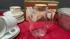 BOX OF MISC KITCHEN ITEMS -PLASTIC & STAINLESS MIXING BOWLS, (2) CHIFFON PAN, PLASTIC STORAGE, - 5