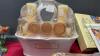 MISC BOX OF DECOR - WALL PAPER, DOUBLE SATIN BED SKIRT & SHAMS, RESIN WIND CHIMES, CANDLE SET (NEW), SMALL WATER FOUNTAIN - 3