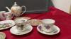 FLAT W/ CHINA DISHWARE - TEA CUPS & SAUCERS, TEAPOTS, CREAM & SUGAR, SALT & PEPPER - 2