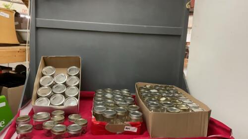 (3) BOXES OF CANNING JARS - PINTS & 1/2 PINTS