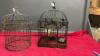 2 DECORATIVE CAGES FOR BIRDS OR PLANTS