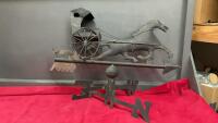 HORSE & CARRIAGE METAL WEATHERVANE