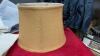 GOOD LIDDED TOTE W/ LAMP SHADE, WETSKINS RAIN SUITS, PILLOW SHAMS, HANGARS, VEHICLE WIDSHIELD COVER, BEACH TOTE - 5