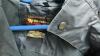 GOOD LIDDED TOTE W/ LAMP SHADE, WETSKINS RAIN SUITS, PILLOW SHAMS, HANGARS, VEHICLE WIDSHIELD COVER, BEACH TOTE - 6