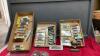(3) FLATS OF MINI TRAINS - INCLUDES (2) ENGINES AND MINI TRACK