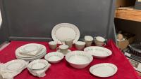 &ldquo;SNOWWHITE&rdquo; JOHNSTON BROS IRONSTONE DISH SET