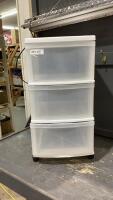 ROLLING 3-BIN STORAGE UNIT