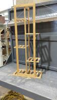 WOOD PLANT SHELF
