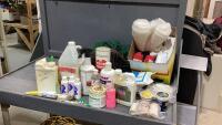 (2)BOXES - GROOMING PRODUCTS, MEDICINAL PRODUCTS, LIGHT BLANKET