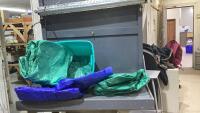 1 TOTE OF (5) ASSORTED TARPS