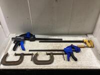 (5) ASSORTED CLAMPS W/ POWERFIST, MASTERCRAFT, KC-PRO & MISCELLANEOUS