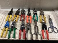 (11) ASSORTED TIN SNIPS