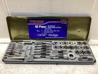 WESTWARD 40PC TAP & DIE SET (INCOMPLETE)