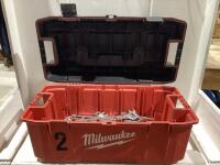 MILWAWKEE TOOL BOX W/ WRENCHES SAE/METRIC