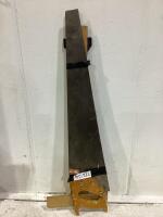 BUNDLE OF TOOLS W/ BRUSH, HANDSAW & WOODEN SQUARE