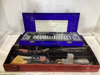 TOOL BOX W/ MISCELLANEOUS & SOCKET SET SAE/METRIC