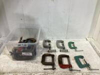 SHOP TOTE OF ASSORTED CLAMPS