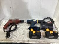 SHOP BOX W/ KING CANADA DRILL & RYOBI DRILL SET
