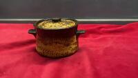 STIPPLED GLAZE BEAN POT