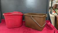 (2) PLASTIC BUCKETS
