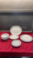 SET OF CORELLE DISHES - BLUE DESIGN