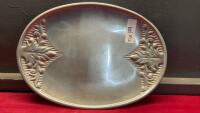 VINTAGE LENOX PEWTER SERVING TRAY