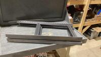(4) METAL SHELF FRAMES