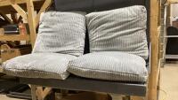 4 LIGHT GREY CUSHION PILLOWS