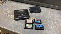 GENESIS SEGA SYSTEM WITH 4 GAMES BUT NO CORDS OR CONTROLLERS