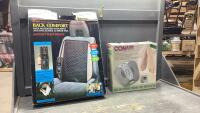 BACK MASSAGER W/ HANDHELD CONTROL AND FOOT MASSAGER
