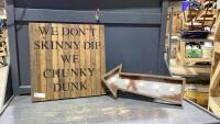 (2) WOODEN SIGNS