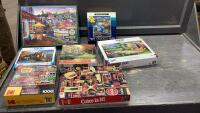 BOX OF ASSORTED PUZZLES