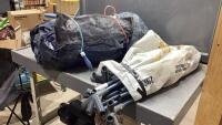 (3)PIECES - FOLDING CAMP CHAIR + TENT