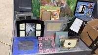 ASSORTMENT OF PICTURE FRAMES AND 2 WILDLIFE PAINTINGS