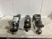 (3) TRAILER BALL HITCHES