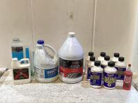 SHOP BOX W/ BLEACH, (7) ANTI-RUST, DISC BRAKE, FOAMING CAR WASH GEL & WATER PUMP LUBRICANT/RUST INHIBITOR