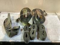 SHOP BOX OF RATCHET STRAPS & STRAPS