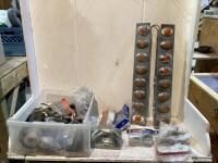 SHOP DRAWER W/ ASSORTED LED LIGHTS, WIRE CONNECTOR & MISCELLANEOUS