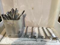 TOTE W/ 12" BAR HOOKS & PEGBOARD HOOKS