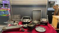 BAKEWARE - COOKIE SHEETS, SS PANS, CUTLERY, COOLING RACKS
