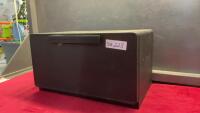 METAL BREAD BOX - PAINTED BLACK