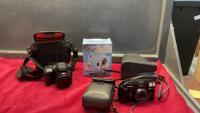 CAMERA COLLECTION - POLAROID, KONICA FILM, CANON DIGITAL & FUJIFILM INSTANT CAMERA