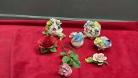 BONE CHINA DECORATIVE FLORAL ORNAMENTS